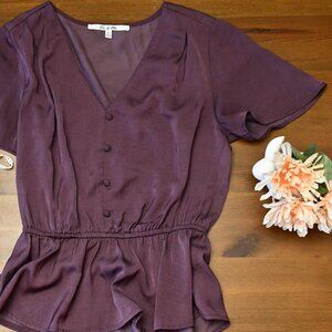 Par La Mar Purple Blouse